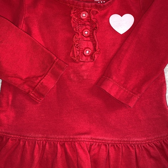 2 Carter’s Valentine’s Red Tops Baby 3m Hearts - Picture 6 of 12